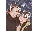 ホワイトデーのギフトに♪思い出に残る似顔絵描きます 印刷も対応します！記念日・お誕生日・イベントのプレゼントに。 イメージ8