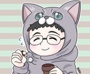 動物+人物の可愛い似顔絵キャラクターお描きします SNS アカウント アイコン サムネイルに最適(*'ω'*) イメージ6
