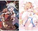 キラキラした美少女キャラクターイラスト承ります 甘そうな美少女キャラのデザインやイラストを制作致します！ イメージ5