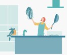 クリック率UP！伝えるフラットイラスト制作します 伝えたい内容が一目で伝わるテック系フラットイラスト！ イメージ8