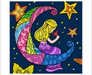 デジタルグラフィックにあなたのイメージ色を塗ります あなたの素敵な白黒のイラストを変身させてみませんか？ イメージ1