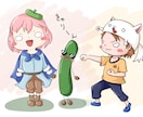商用OK！ゆるかわいいSDイラスト描きます サムネやスタンプにも！ほんわか可愛いシンプルなイラストです♪ イメージ5