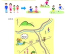 手描き風のイラストマップを作成します かわいいイラストでわかりやすい地図。お店のチラシやHPに！ イメージ8