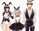 煌びやかで透明感のある水彩風イラスト描きます 男性も描けます！立ち絵やキャラデザ、動画サムネにどうぞ！！ イメージ8