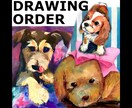 ペットの絵を描きます 愛犬の絵を部屋に飾りませんか？ ギフトにもオススメです イメージ1