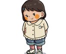 お子様をもちっとかわいいイラストにします 18歳が描くもちっと愛おしい成長記録 イメージ1