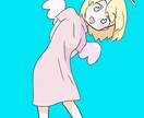 可愛いをお届けします 可愛い女の子、モンスターの自分なりの絵を イメージ2