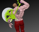 フィギュア用3Dデータを製作致します オーダーメイドで世界に一体だけのフィギュアを製作致します。 イメージ3