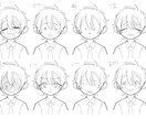 可愛い立ち絵、表情差分描きます オリジナルの可愛い物が作れます。 イメージ6