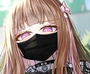 キラキラ髪少女のイラスト描きます アイコンや動画のサムネイル等に！ イメージ3