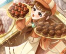 世界観溢れる可愛いイラストを制作します 女の子専門絵師があなたのキャラクターの世界観を表現します イメージ2