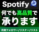 Spotifyサービスをどんな種類でも依頼できます 【Spotifyの全てに対応】月間フォロワー/再生回数など イメージ1