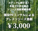 実績多数のPRコンサルがプレスリリース添削します メディアに刺さる！本業で大手企業のリリース添削実績多数 イメージ1