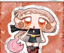 大きなおめめが可愛い♡デフォルメイラスト描きます 丸い目やフォルムが特徴の、シンプルなミニキャラクターです！ イメージ3