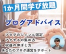 ブログの質問し放題！アドバイス1カ月無制限でします キーワード選定、アクセス集め、収益化の仕方、戦略をお伝え イメージ1
