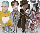 全身立ち絵を制作します 老若男女、細身太身、人外など様々対応いたします！ イメージ2