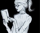 現役デザイナー白黒イラスト書きます 現役ファッションデザイナーモノトーンおしゃれイラスト描きます イメージ1