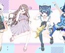 アニメ塗りっぽい女の子描きます アイコン・立ち絵・サムネに使えるイラスト描きます！！！！ イメージ4