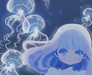 くすみ色・ふんわりとしたタッチの女の子描きます カットイラストなどのご依頼受付中 イメージ2