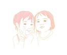 写真を元にイラストを描きます 人物写真をナチュラルかわいいイラストにします♪ イメージ6
