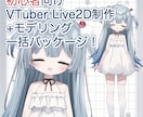Vtuberイラスト〜モデリングまで作成します すぐ配信可能な可愛いモデルが欲しい方へ イメージ1