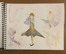 絵の具を使ったアナログイラストを描きます 手書きの温もりあるイラストを貴方のイメージに沿って制作します イメージ3