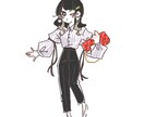 ゆるっとかわいい全身立ち絵イラスト、描きます 自分やうちの子にこの服を着せて！ポーズ指定もOKです イメージ1