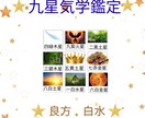 九星気学であなたの運勢・相性・仕事運を鑑定します 生年月日から運勢・相性・仕事運を詳しく鑑定します イメージ1