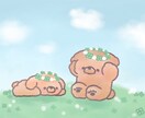 ふわふわかわいい動物描きます オリジナルはもちろん、ペットやぬいぐるみをかわいいイラストに イメージ4