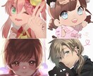複数キャラOK！SNSアイコン作成致します ココナラ自体が初めての方もお気軽にご相談ください！ イメージ2