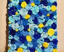 アクリル絵の具でお花を作ります 立体感のあるテクスチャーアート イメージ8