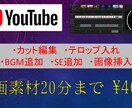 丸投げOK♪動画編集代行承ります 可能な限り迅速に、そして満足して頂けるよう一生懸命作業します イメージ1