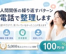 人間関係の繰り返すパターン、電話で整理します 話すだけで、気づいていなかったことが見えます イメージ1