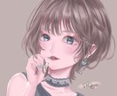 お化粧女子のキラキラアイコン描きます 最短24時間で制作！SNSアイコンなど イメージ1