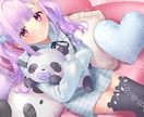 可愛い女の子のキャラクター！1枚絵お描きします 配信用サムネイル、歌ってみた動画イラスト等1枚絵お描きします イメージ2