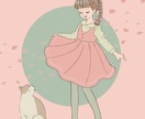 可愛いイラスト制作します レトロな絵柄でアニメーションからアイコン、グッズ用まで イメージ3