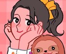 ポップで可愛い似顔絵描きます 自分の魅力を改めて気付けるイラスト イメージ2