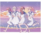 ポップ/チルい系/エモ系な可愛いイラスト描きます 可愛い女の子のイラスト★アイドルT制作実績あり イメージ6