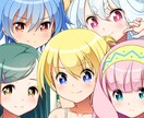 立ち絵制作いたします キャラクター全身立ち絵　表情差分付き イメージ1