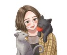 動物と一緒のアイコン描きます 修正何度でもOK！ペットとのイラストにピッタリ！ イメージ3
