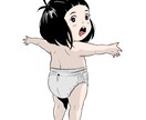 写真を元に似顔絵お描きします プレゼントに最適　タイプの違う似顔絵を選べます　マンガ風にも イメージ2