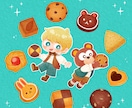 絵本風 主線無しイラスト描きます アイコンや挿絵などに！オリジナルの一枚を描きます イメージ2