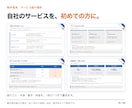 営業資料・サービス紹介資料をパワポで作ります 困りごとから次の一歩まで、商談の順番で組み立て イメージ3