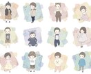 お子さまのゆるかわイラスト描きます SNSのアイコンや待ち受け、成長の記念にどうぞ！ イメージ5