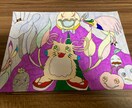 スクラッチアート、自分で想像したイラストを描きます 模写、スクラッチアート、自分で想像したイラストを描きます。 イメージ8