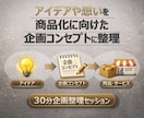 アイデアを商品向けの「企画コンセプト」に整理します 大手メーカーでの企画経験を基に商品の企画まとめをお手伝い イメージ1