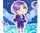 商用利用OK！可愛いくて綺麗なミニキャラを描きます SNSのアイコン、グッズ、おはVなんでも使えます！ イメージ5