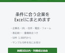 条件に合う企業リスト・店舗リストを作成しますます Web検索で集めて表記統一・重複除去まで イメージ1