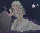 独自の絵柄で一枚絵描きます 厚塗りチック、多彩な色彩でお好みなイラストお描きします イメージ9