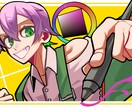 商用利用OK！個性的な明るいイラストをお描きします 表情差分無料！キャラクターデザインも行っております！ イメージ1
